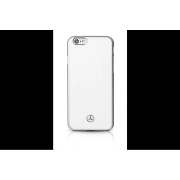 Pouzdro Mercedes Metallic Plate iPhone 6/6S bílé