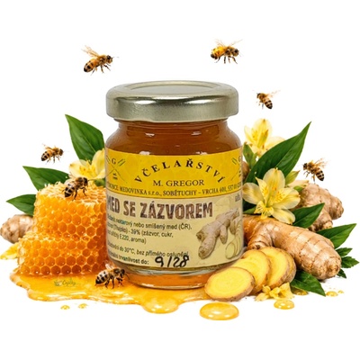 Medovinka Med se zázvorem kostky 85g