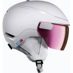 Atomic Скиорска каска Atomic Revent GT Amid Visor HD S2 white heather/pink copper