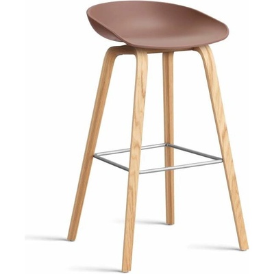 Hay AAS 32 High lacquered oak veneer / soft brick