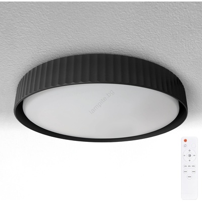 Brilagi -LED Димируемо таванно осветително тяло LUCIA LED/60W/230V Ø 59 см черно + дистанционно управление (BG3471)
