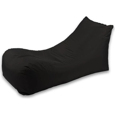 Pufrelax Пуф лежанка Looloop, 500л. , Черен, Перящ се калъф, За открито, Пълнеж с микс от мемори пяна и дунапрен (PUF-M-LL-TEX-BL)