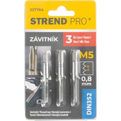 Zavitnik Strend Pro, M5, 0,8 mm, DIN352, bal. 3 ks