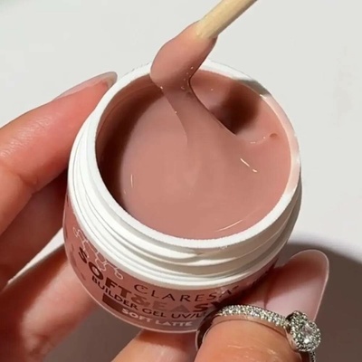 Claresa Uv Led gél na nechty Soft Easy Builder gel soft latte 12g