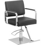 Physa Салонен стол с поставка за крака - 50 - 66 см - 200 кг - черен/сребърен PHYSA OTLEY BLACK_SILVER (PHYSA OTLEY BLACK_SILVER)