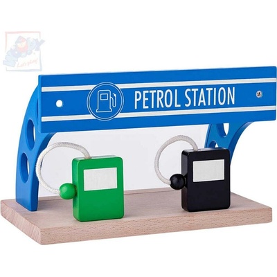 WOODY DŘEVO Čerpací stanice doplněk k vláčkodráze – Zbozi.Blesk.cz