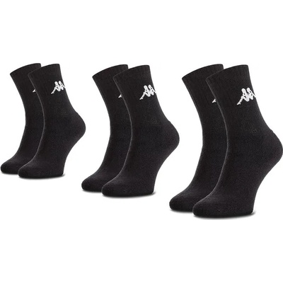 Kappa Комплект 3 чифта дълги чорапи мъжки Kappa 704304 Черен (704304)