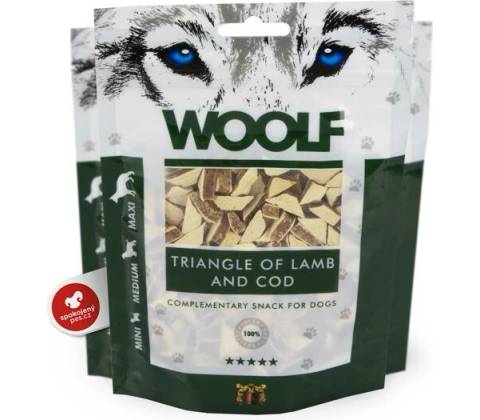Woolf Dog Lamb and Cod Triangle 100 g