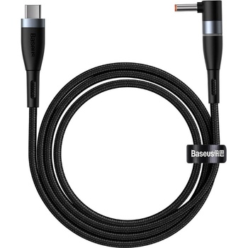 Baseus Magnetic Zinc Cable (CATXC-T01) - USB-C кабел с магнитен адаптер за Lenovo лаптопи (4.0x1.7мм) (200 см) (черен)