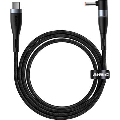Baseus Magnetic Zinc Cable (CATXC-T01) - USB-C кабел с магнитен адаптер за Lenovo лаптопи (4.0x1.7мм) (200 см) (черен)