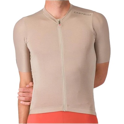 Castelli Мъжка фланелка с къс ръкав за колоездене Castelli Espresso 2 Jersey Cycling jersey - Clay - размер XXL (056-3889-0316)
