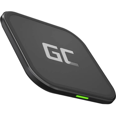 Green Cell AirJuice Wireless Charger USB-C 15W - поставка (пад) за безжично зареждане с технология за бързо зареждане за Qi съвместими устройства (черен)