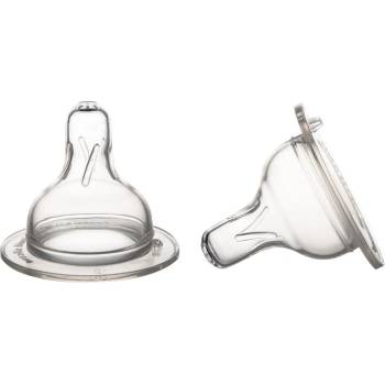 Canpol babies Силиконови биберони с променлив поток Canpol - Easy Start, Anticolic, 6+ m, 2 броя (21/733c)