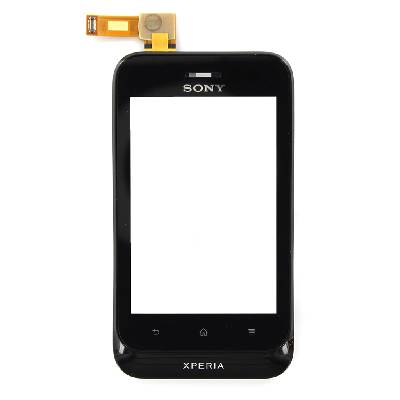 Sony ST21i Xperia Tipo predný kryt + dotyková doska Black