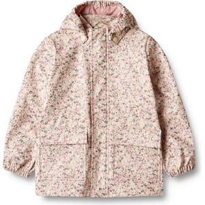 WHEAT Детско водоустойчиво яке WHEAT Kid's Rainwear Ollo Jacket Waterproof jacket - Clam Multi Flowers - размер 128 (EU) (703-7753-0117)