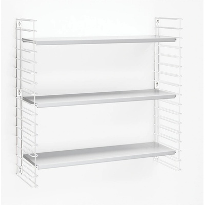 Metaltex Рафт на 3 нива с бели рафтове, ширина 70 cm Libro - Metaltex (377603 000)