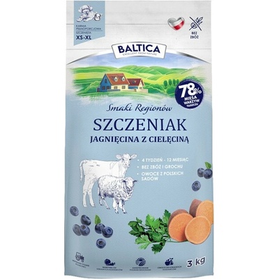 Baltica Smaki regionów Junior Lamb with veal 3 kg