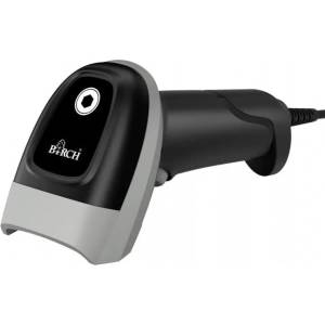 Birch Баркод скенер Birch BS-121, 2D, 200 scans/sec, 30 cm растояние на сканиране, USB, Bluetooth, IP54 защита, черен (BS121)