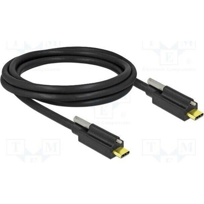 Delock 84138 USB C vidlice z obou stran 2m černý