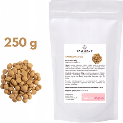 Callebaut Gold Belgická karamelová čokoláda 0,25 kg