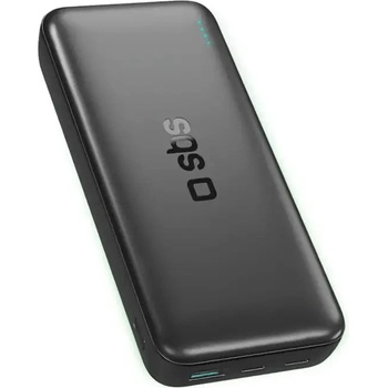 SBS Infinity Преносима батерия Powerbank 20000mAh 10W LiFePo₄ USB-A USB-C - черен (TTBB20000PO4K)