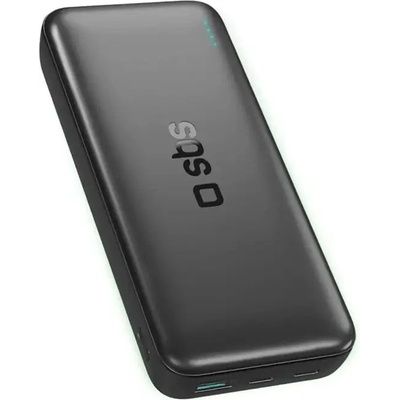 SBS Infinity Преносима батерия Powerbank 20000mAh 10W LiFePo₄ USB-A USB-C - черен (TTBB20000PO4K)