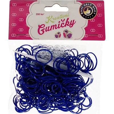 Loom Bands 200ks + háček TM. MODRÉ – Zboží Dáma