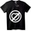 NOONEBRAND Тениска Символ без любов - XS, Black