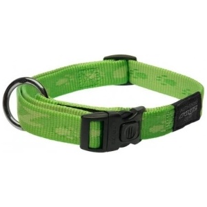 Rogz Alpinist Collar Large - Модерен регулируем нашийник за кучета, 20мм/-34-56 см. лайм зелен