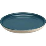 Emile henry (Франция) Керамична чиния emile henry dessert plate десертна - цвят синьо-зелено и екрю (eh 8918-b9)