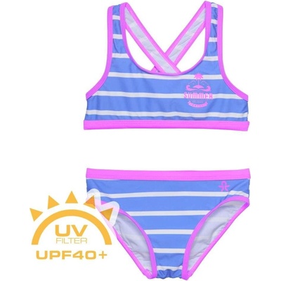 Color Kids dívčí dvoudílné plavky Summer Azure blue