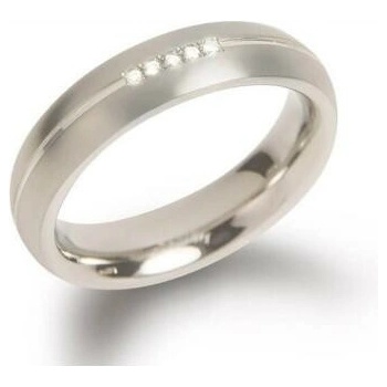 Boccia Titanium Titánový prsteň s diamantmi 0130 03