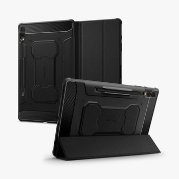 Spigen Калъф Rugged Armor Pro M424, За Samsung Galaxy Tab S9 Plus, Черен (ACS06539) (ACS06539)