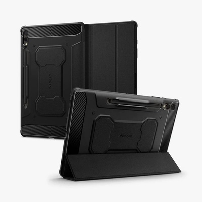 Spigen Калъф Rugged Armor Pro M424, За Samsung Galaxy Tab S9 Plus, Черен (ACS06539)