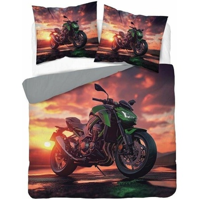 Detexpol obliečky 3D Motorka micro Polyester mikrovlákno 220x200 2x70x80