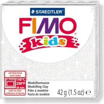FIMO Глина, 42 г, горима, FIMO "Kids", бяла с блясък 8030-052 (8030-052)