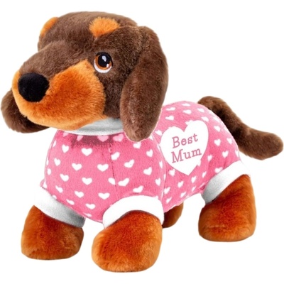 Keel Toys Плюшена играчка Keel Toys Keeleco - Дакел, Best Mum (SM1988)