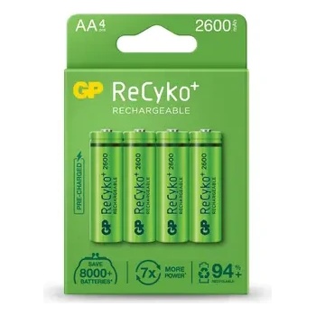 Image 1 of GP Batteries Акумулаторна Батерия GP R6 AA 2600mAh NiMH 4 бр. 270AAHCE-EB4 GP (GP-BR-270AAHCE-EB4)