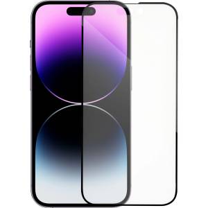 DeTech Стъклен протектор DeTech, for iPhone 14, 5D Full Glue, 0.3mm, Black - 52701 (DE-52701)