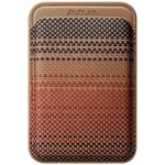 PITAKA Magsafe Карбонов Калъф за Карти, Pitaka Magnetic Woven Wallet Sunset, Кафяв (MWW2402)