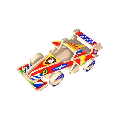 Creatoys Dřevěná skládačka s obtisky- Formule