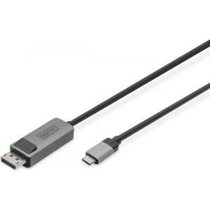 ASSMANN DB-300334-020-S адаптер за видео кабел 2 м UBS тип C DisplayPort Черен (DB-300334-020-S)