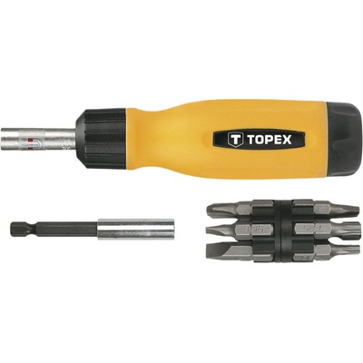 Topex Skrutkovacie nástavce s upínadlom sada, 14 ks 39D518