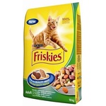 Purina FRISKIES Adult - Суха храна с месо, черен дроб и зеленчуци, за котки над 12 месеца - 10 кг