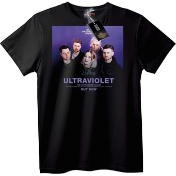 NOONEBRAND Тениска Ultraviolet група албум - L, Black