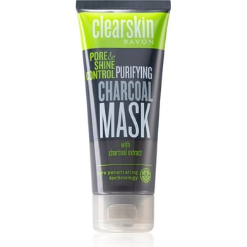 Avon Clearskin Pore & Shine Control почистваща маска с активни въглища 75ml