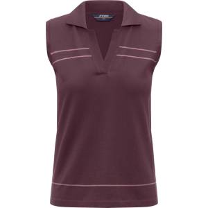 K-Way Дамска поло тениска K-Way Women's Jaligne Stripes Polo shirt - Violet Burnished / Violet - размер XS (916-6717-0211)