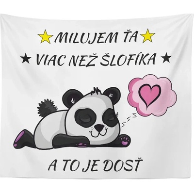 Sablio deka Miluji tě víc než šlofíky 150x120