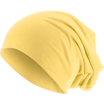 Masterdis Бийни шапка в пастелно жълт цвят MSTRDS Pastel Jersey Beanie vanilla UB-10579-00218 - Жълт, размер one size