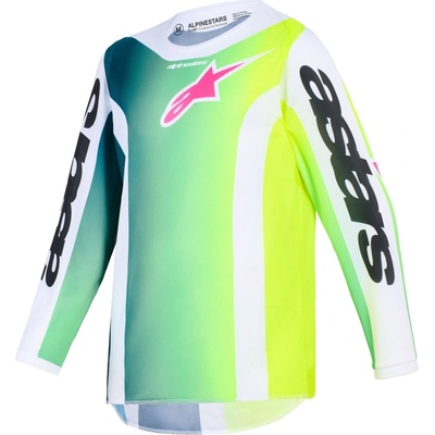 Alpinestars dres FLUID PORTL YOUTH zelená/biela/čierna 2026